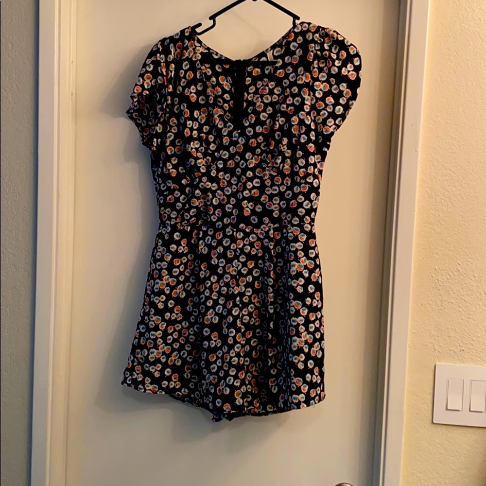 Peppermint Floral Romper